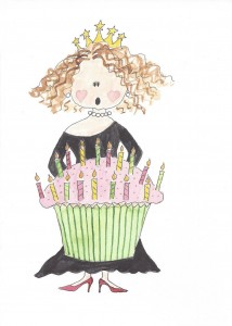 HAPPY Birthday, CUPCAKE card front