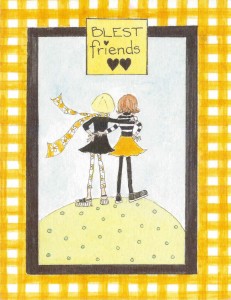 BLEST friends card front