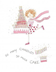 front of so many CANDLES so much CAKE card