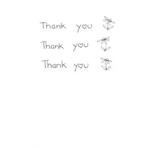 right inside of thank you thank you thank you card